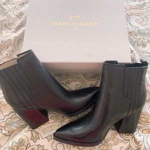 Brand New Marc Fisher Leather Booties